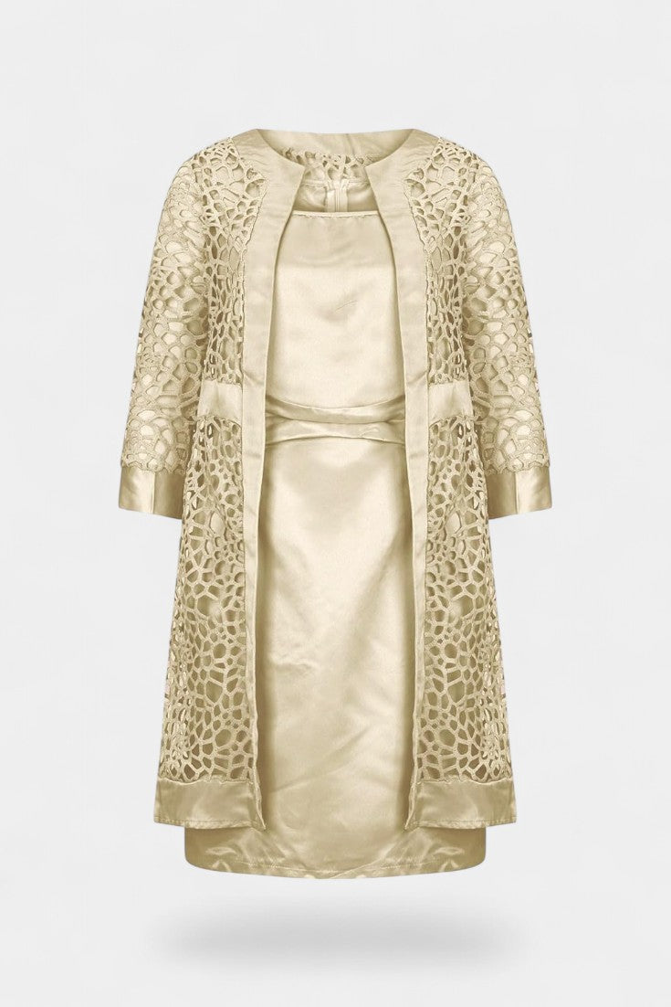Freya Ensemble de Robe à Deux Pièces avec Dentelle