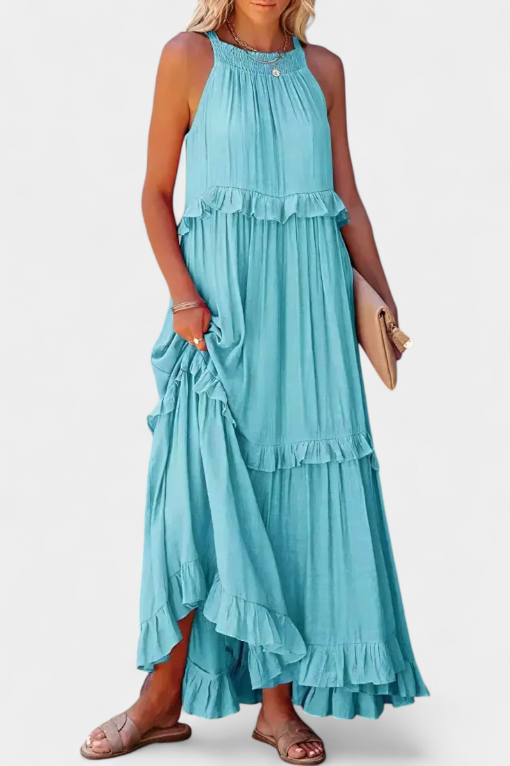 Robe Monica de Confort Intemporel et Fraîcheur Naturelle