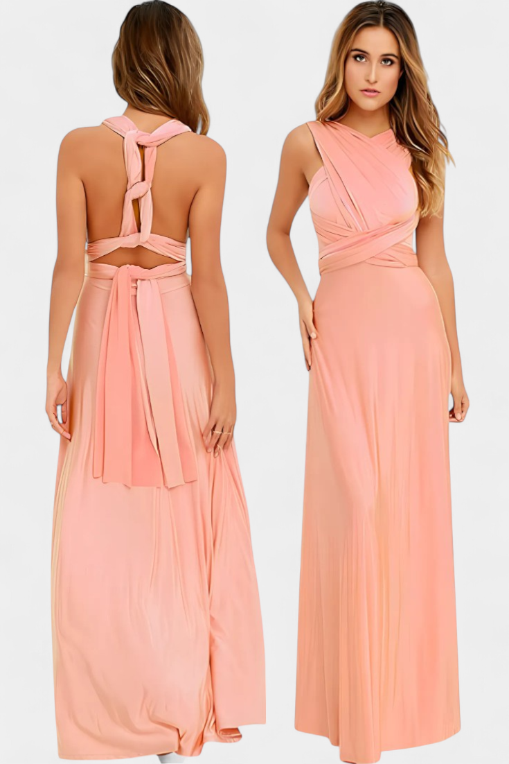 Robe Josephine Enveloppante Élégante et Ajustable