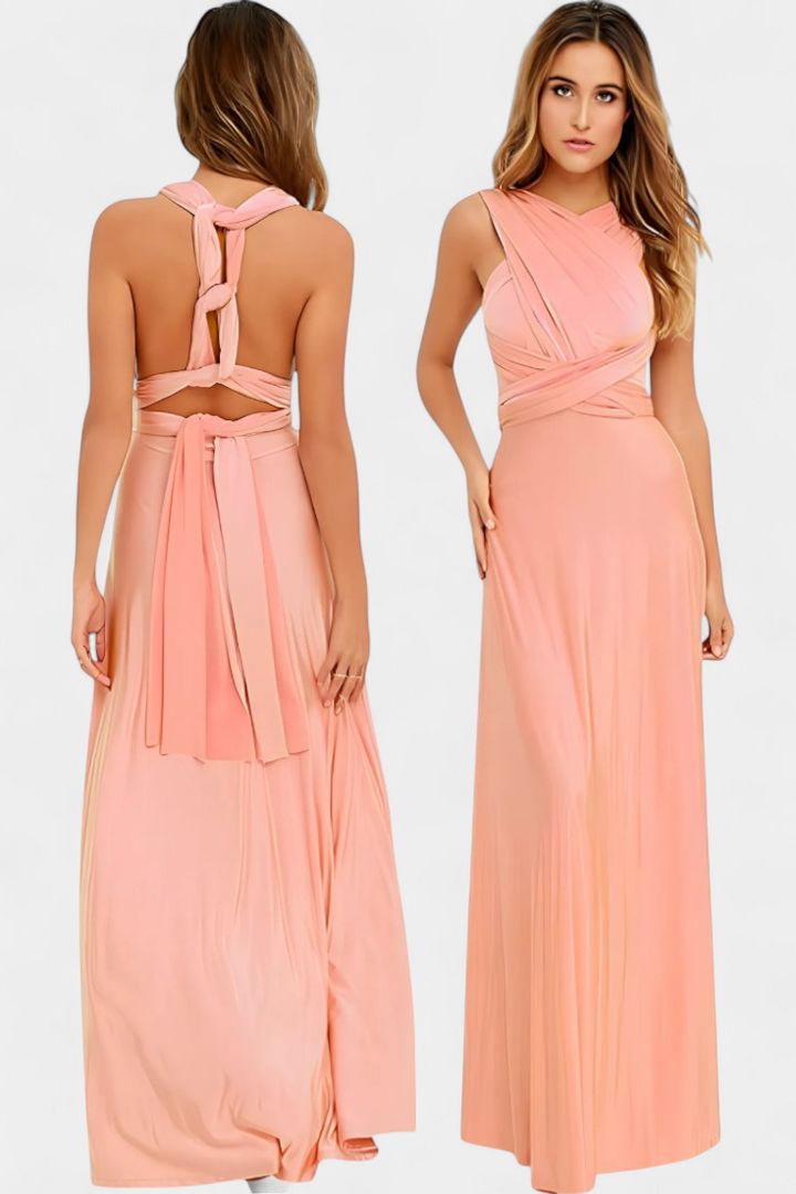 Robe Josephine Enveloppante Élégante et Ajustable