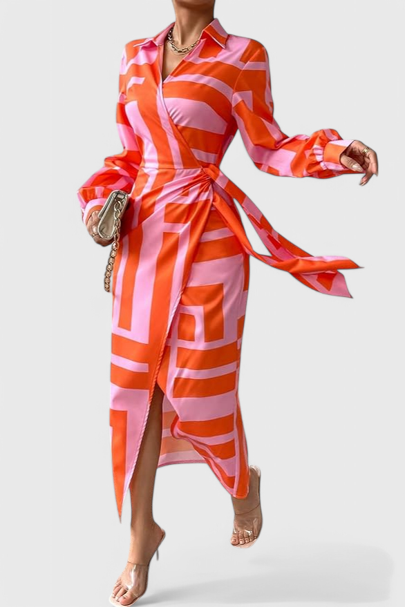 Robe Enveloppante Imprimée Maira