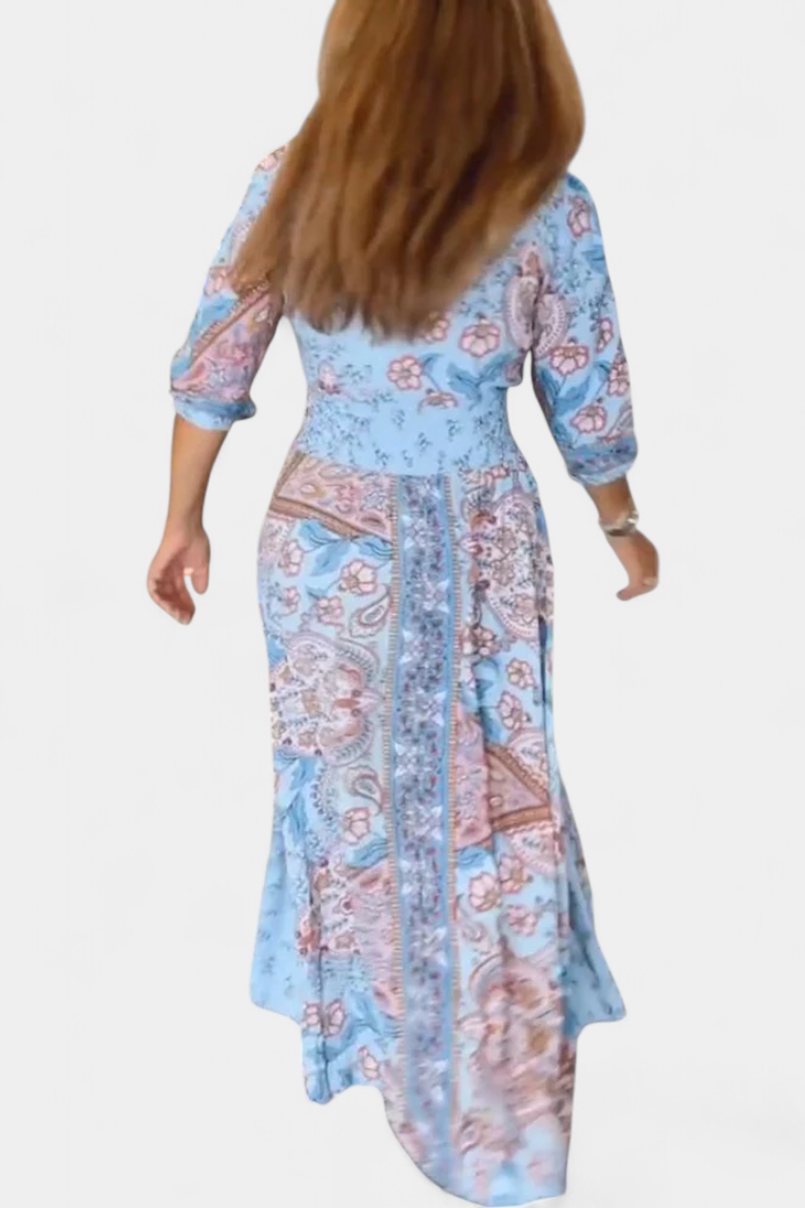 Robe d'été décontractée Dunya avec décolleté en V