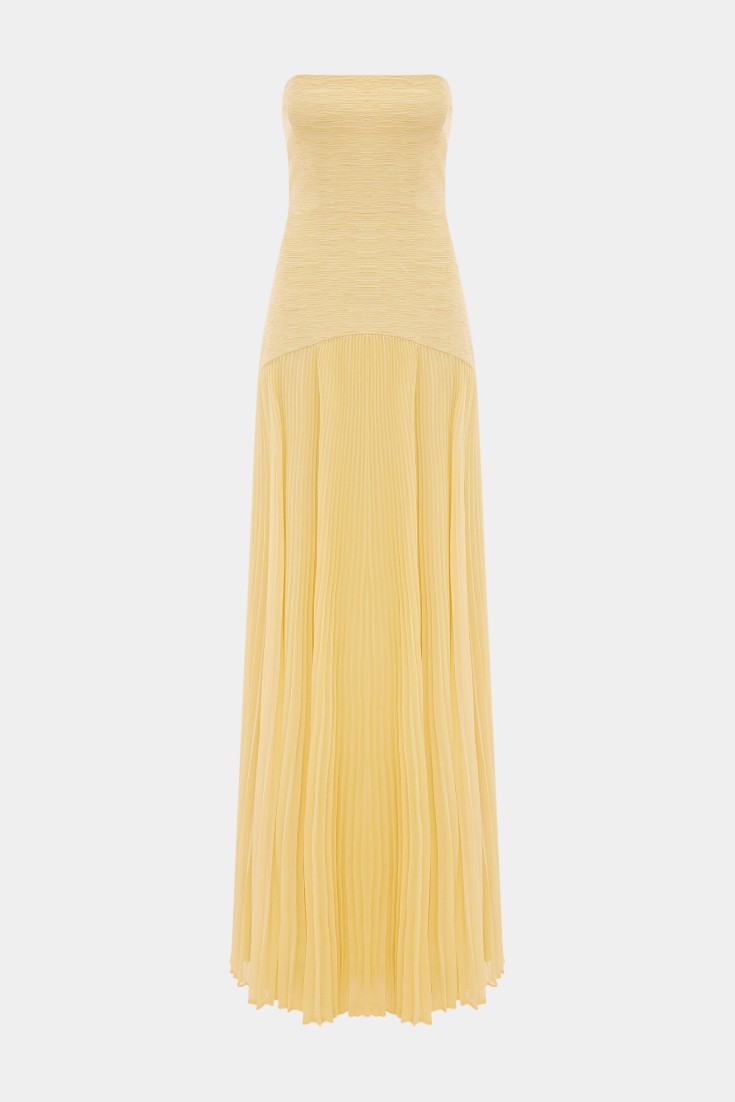 Robe Maxi Deia en Maille avec Manches Évasées