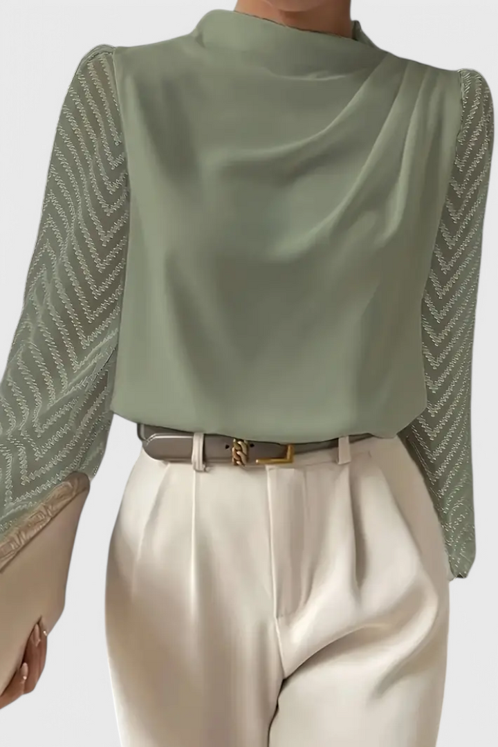 Blouse Élégante Zara à Manches Transparentes