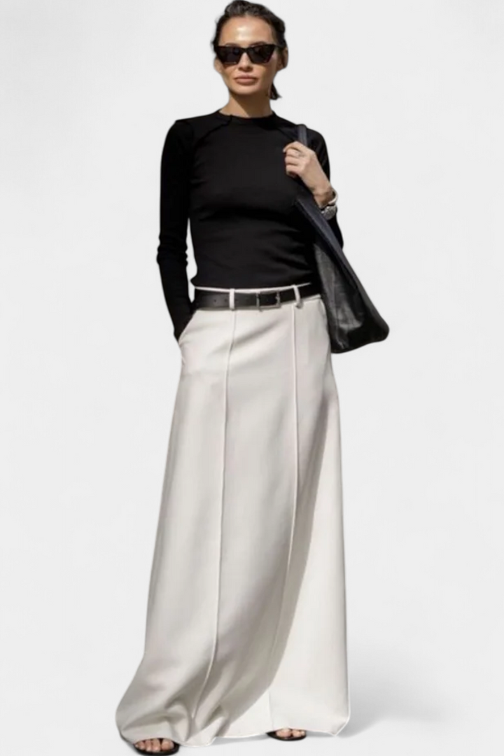 Jupe Ada H-Line Unie avec Style Urbain Moderne