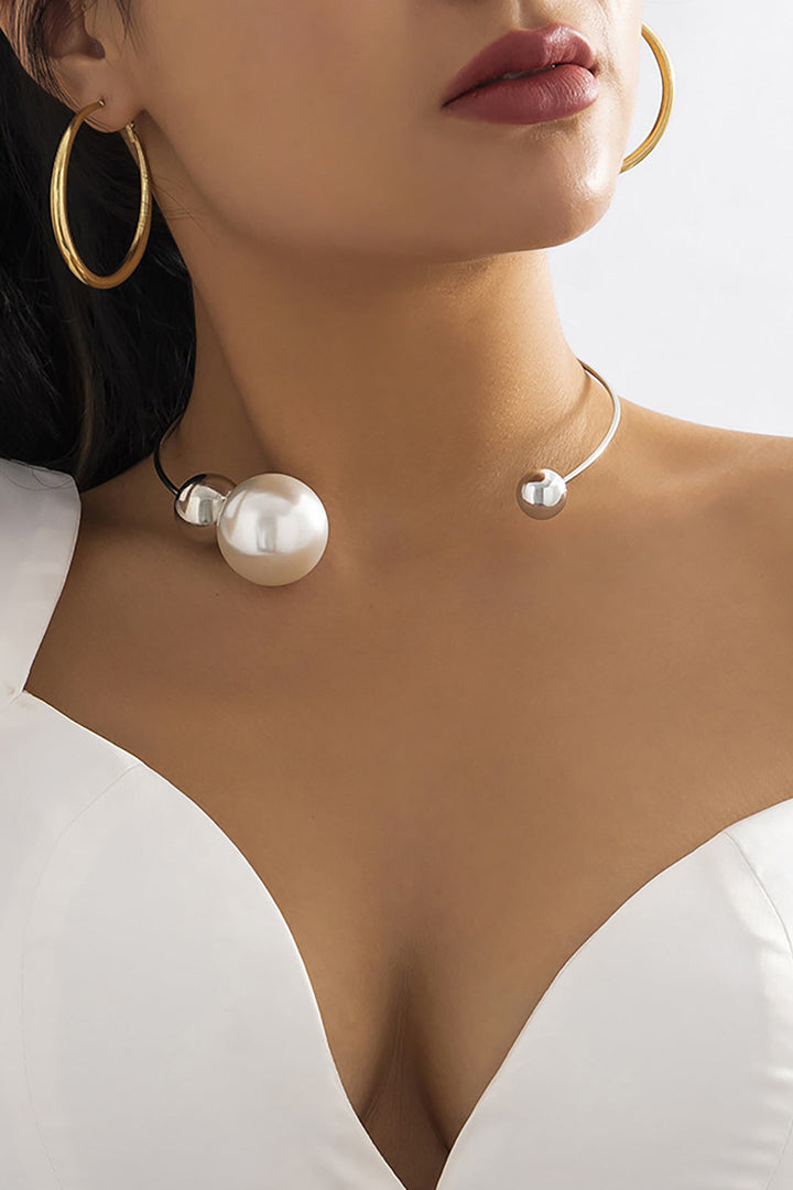 Colliers en Perles Métalliques