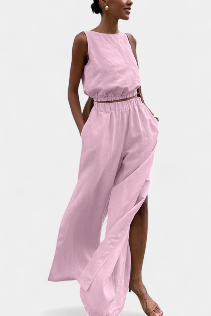Portia Ensemble en Coton et Lin avec Ouverture Latérale