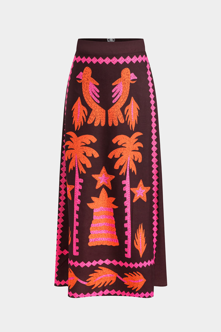 Ensemble Top et Jupe Courte Sloan Palmier de Coco