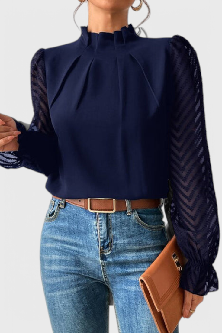 Helga Blouse à Manches Longues Nautique