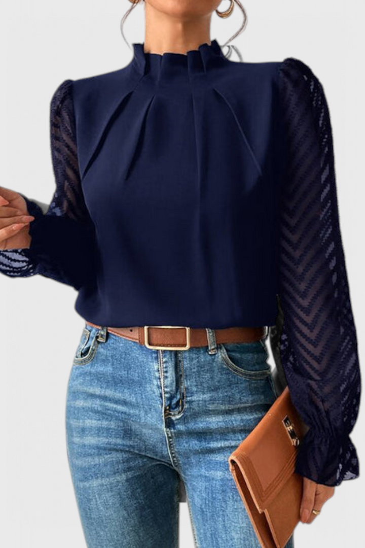 Helga Blouse à Manches Longues Nautique