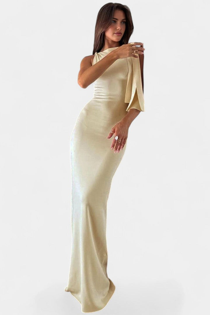 Robe Maxi Drapée Hope à Une Épaule