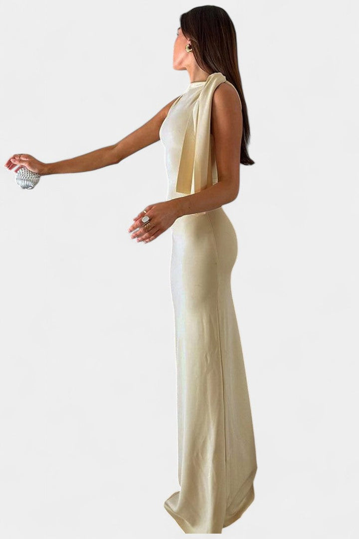 Robe Maxi Drapée Hope à Une Épaule