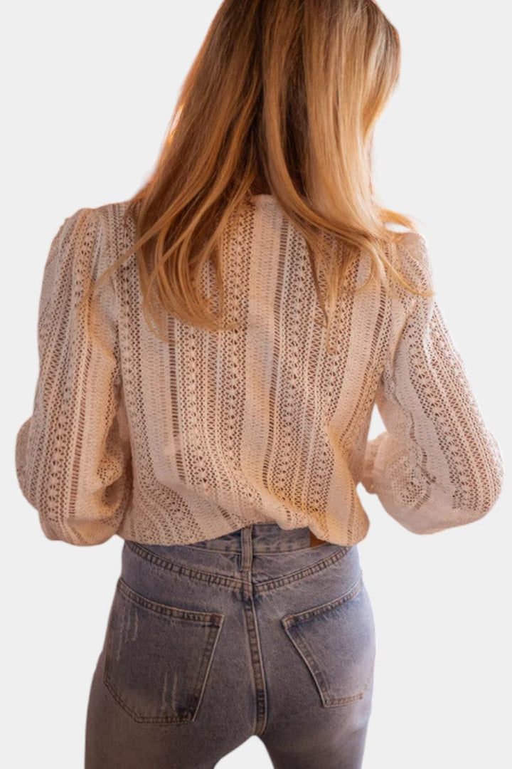 Blouse Emery en Dentelle au Crochet