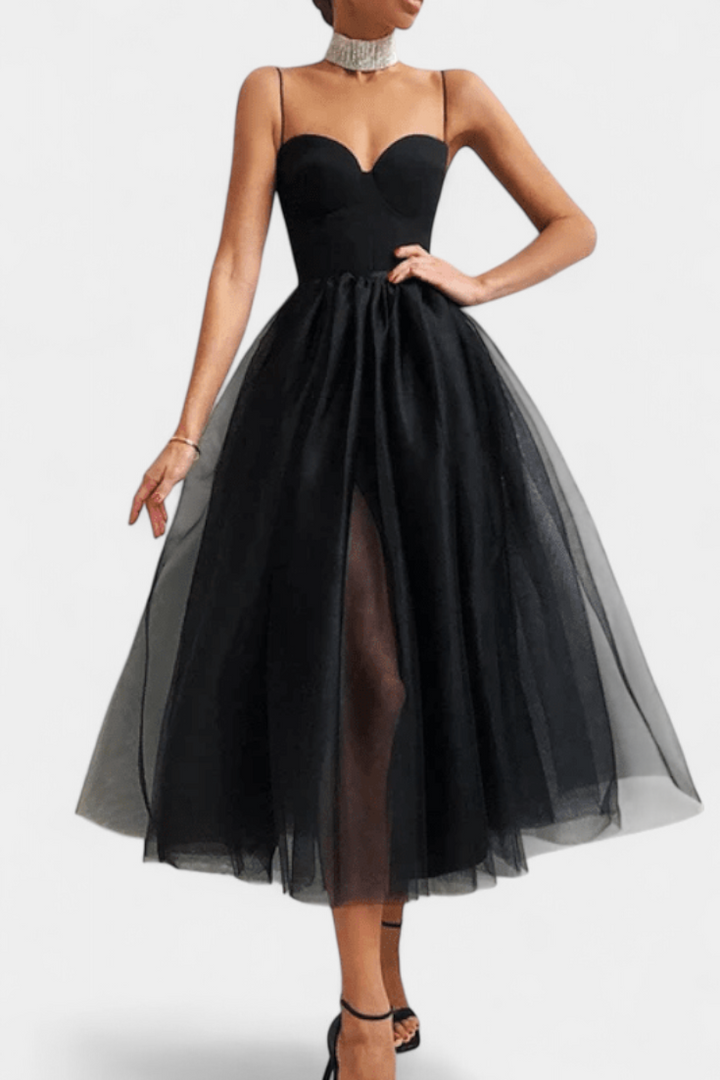 Robe Maxi en Tulle Widya avec Corset