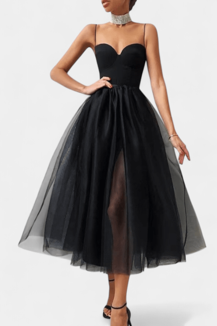 Robe Maxi en Tulle Widya avec Corset