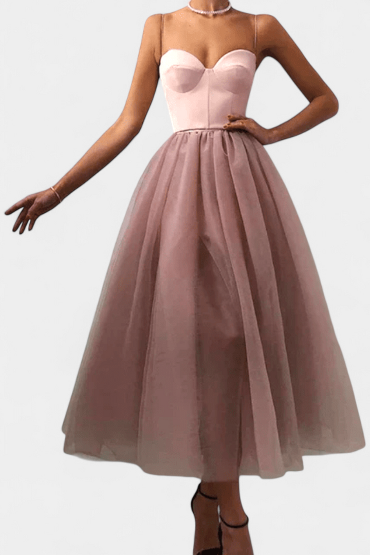 Robe Maxi en Tulle Widya avec Corset