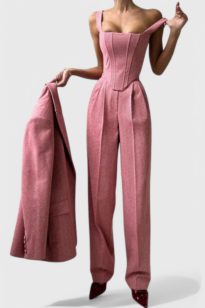Ensemble Evena de 3 Pièces avec Corset Structuré
