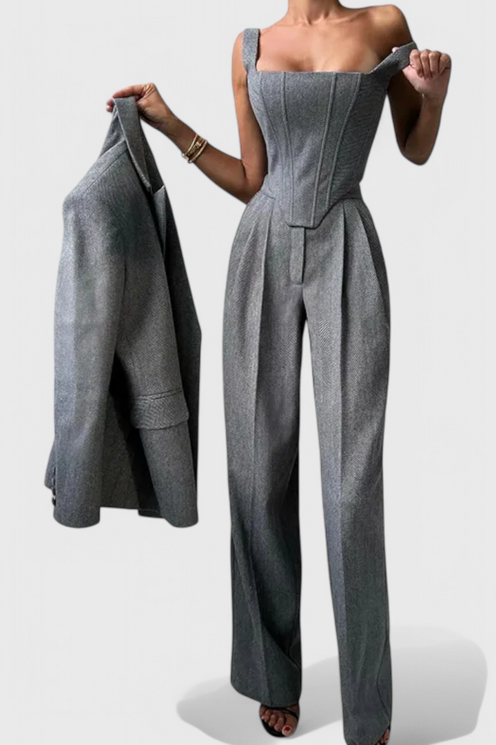 Ensemble Evena de 3 Pièces avec Corset Structuré