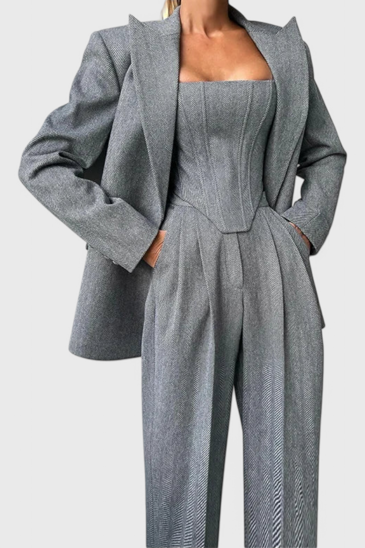 Ensemble Evena de 3 Pièces avec Corset Structuré