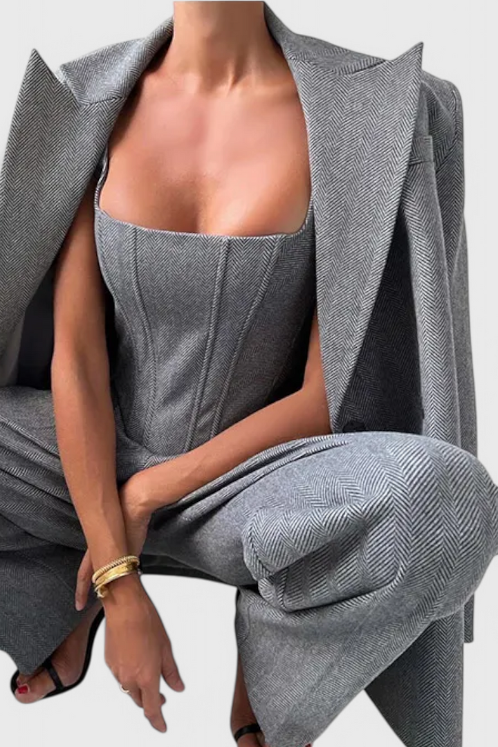 Ensemble Evena de 3 Pièces avec Corset Structuré