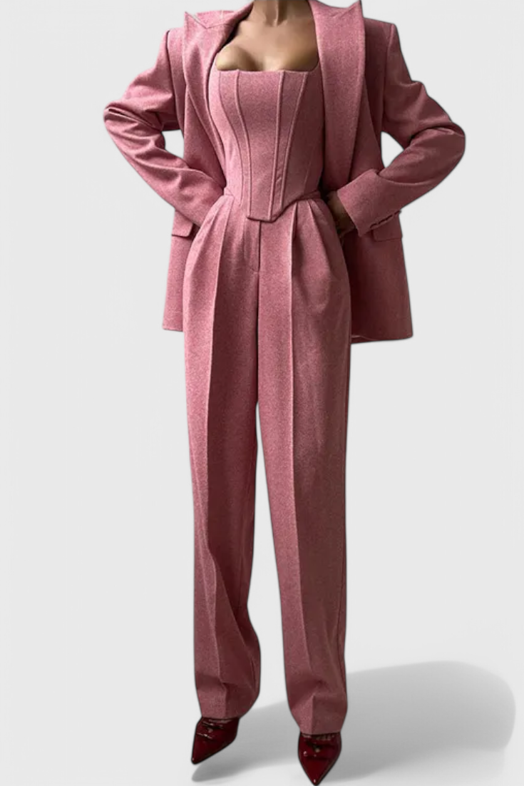 Ensemble Evena de 3 Pièces avec Corset Structuré