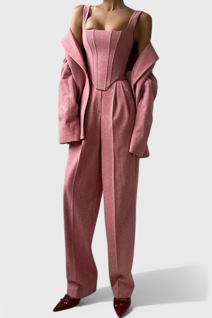 Ensemble Evena de 3 Pièces avec Corset Structuré