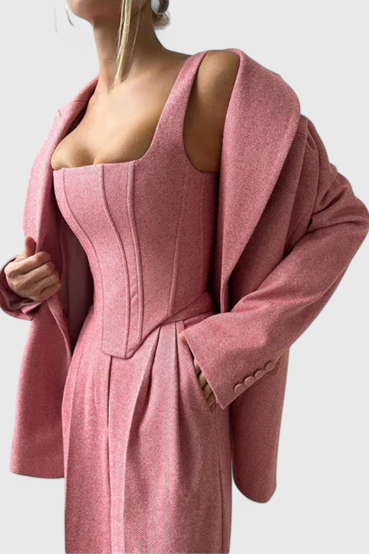 Ensemble Evena de 3 Pièces avec Corset Structuré