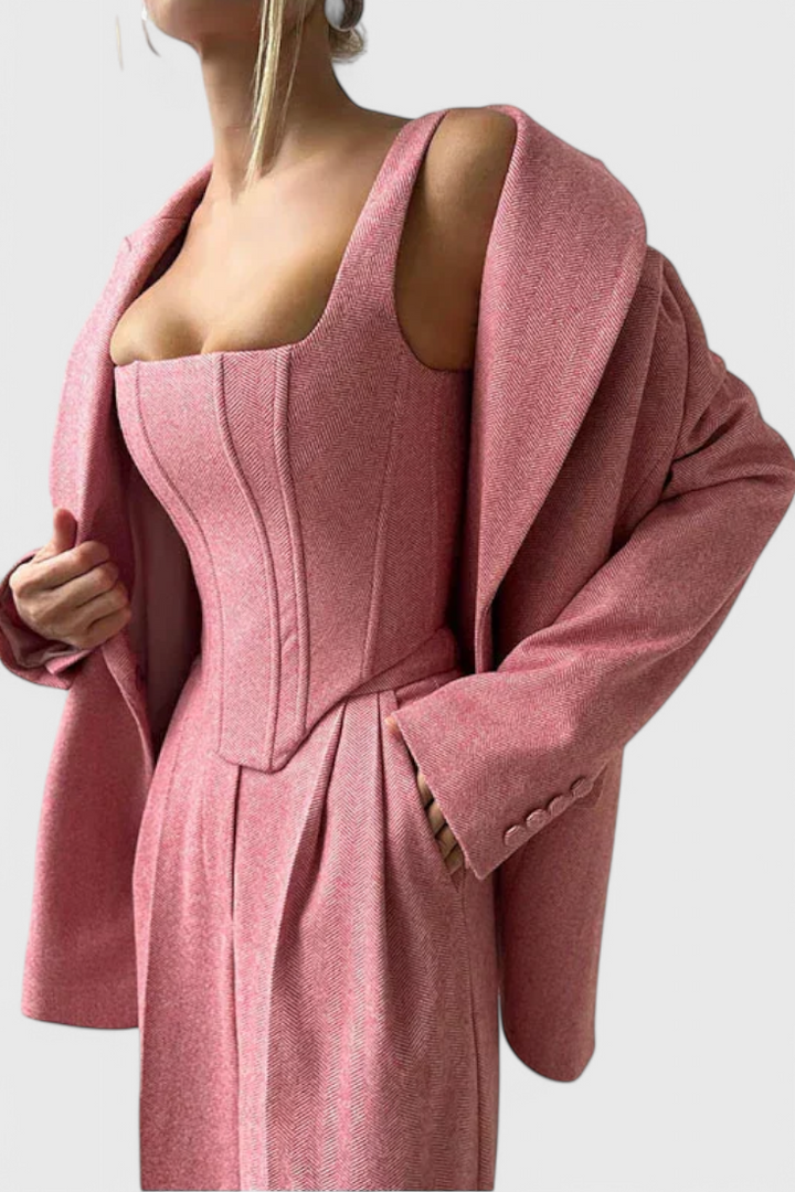 Ensemble Evena de 3 Pièces avec Corset Structuré