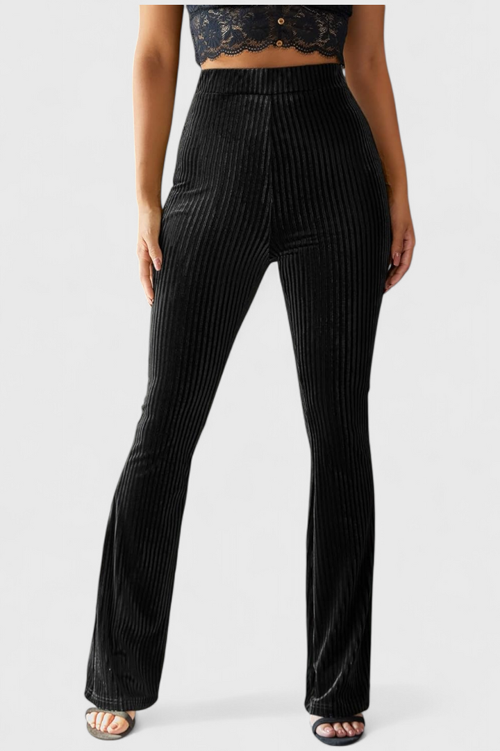Pantalons Évasés en Velours