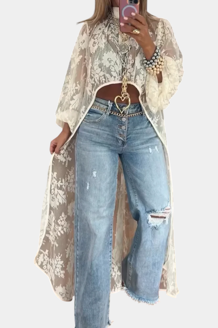 Top Maxi en Dentelle Nyxelle