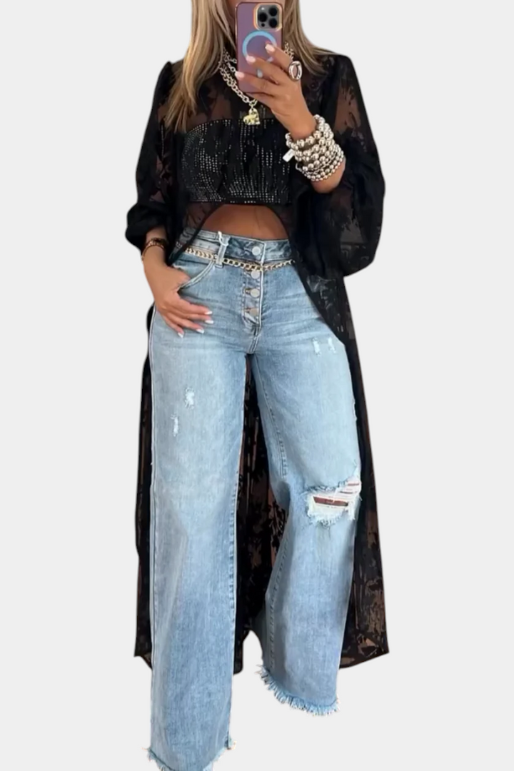 Top Maxi en Dentelle Nyxelle