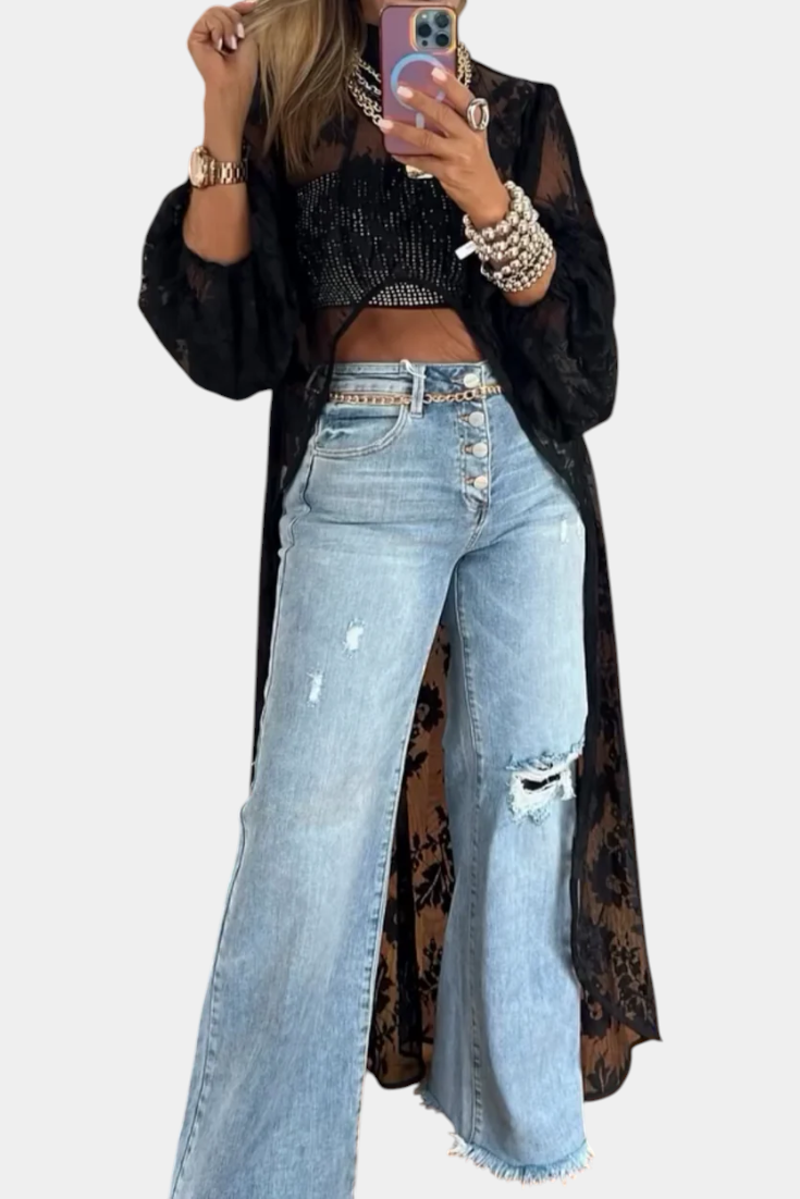 Top Maxi en Dentelle Nyxelle