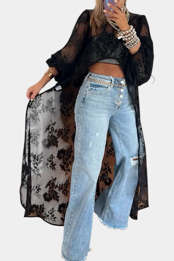 Top Maxi en Dentelle Nyxelle