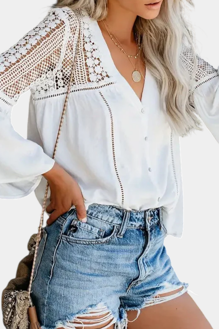 Blouse en Dentelle Sunwoven