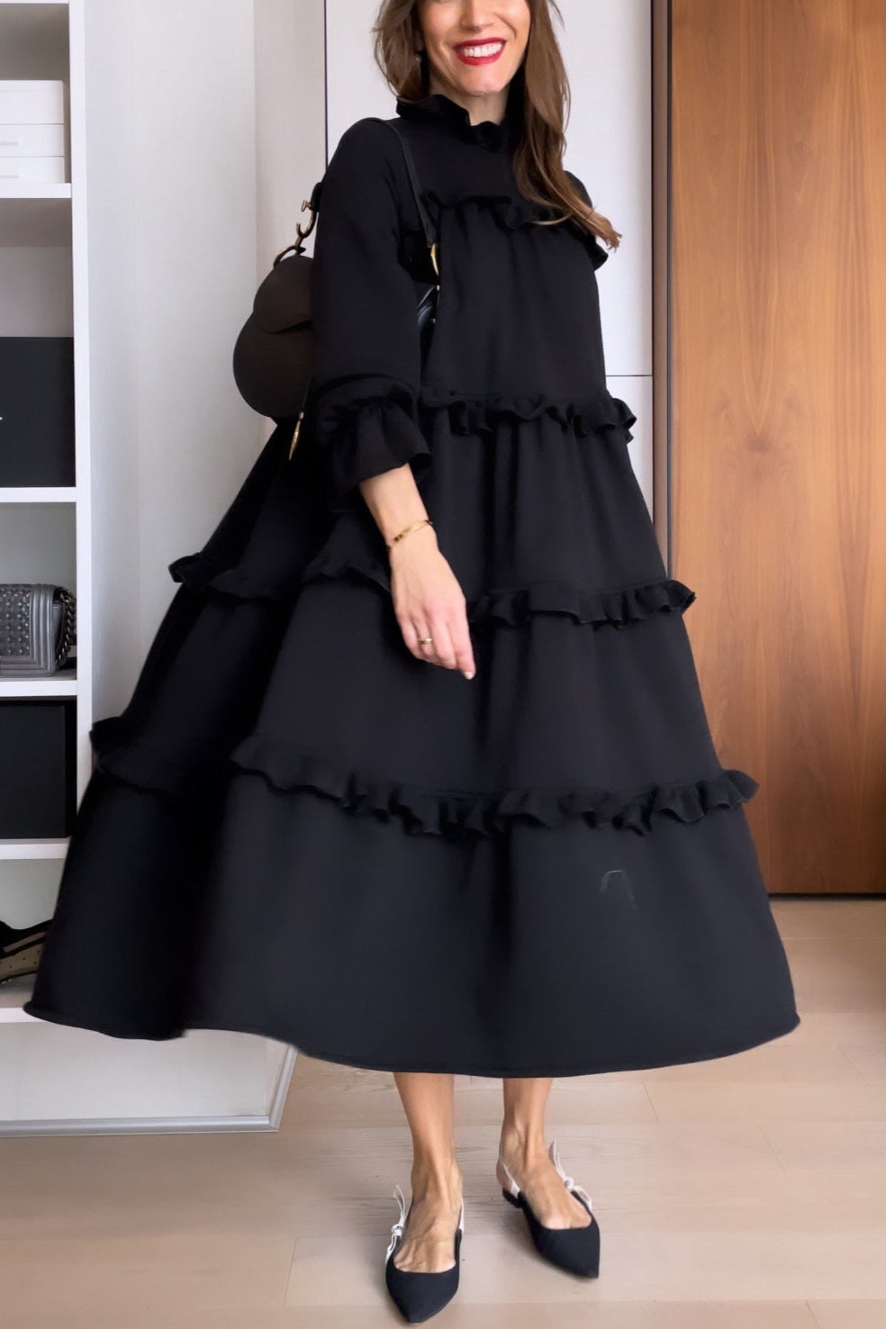 Robe Sweat Jada avec Volants et Silhouette Casual-Chic