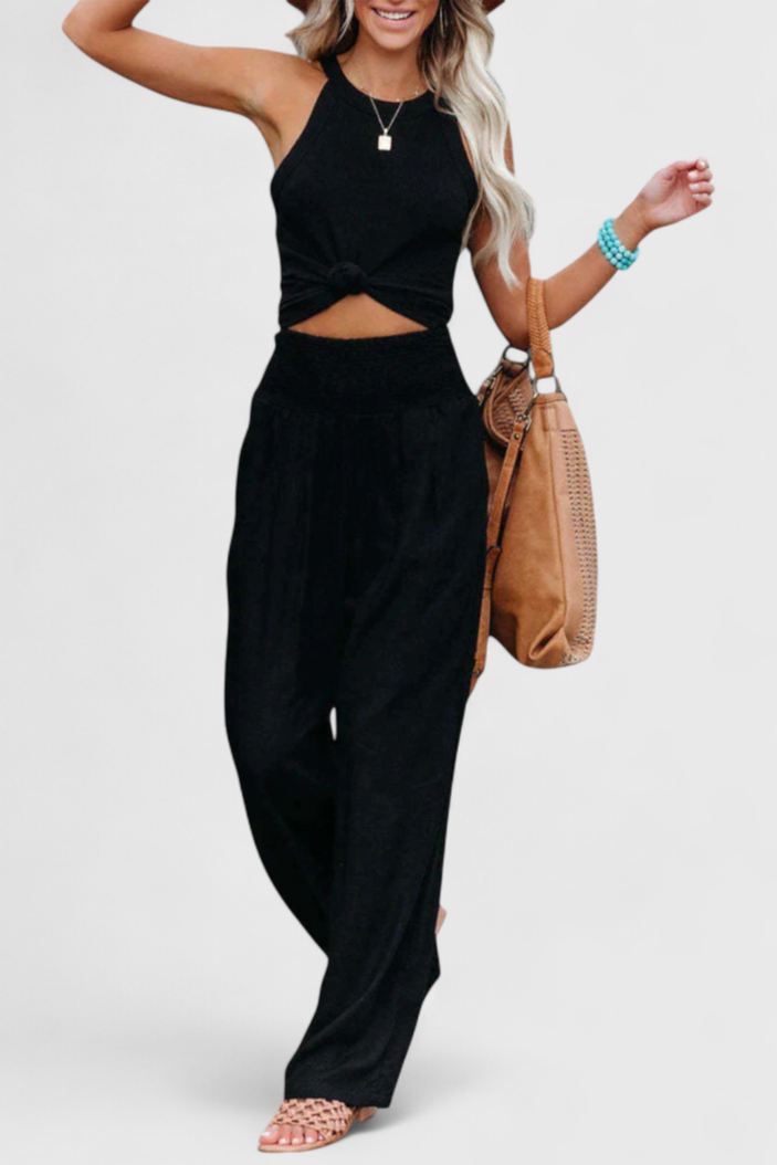 Lexia Pantalon en Coton et Lin avec Coupe Fluide et Élégance Naturelle