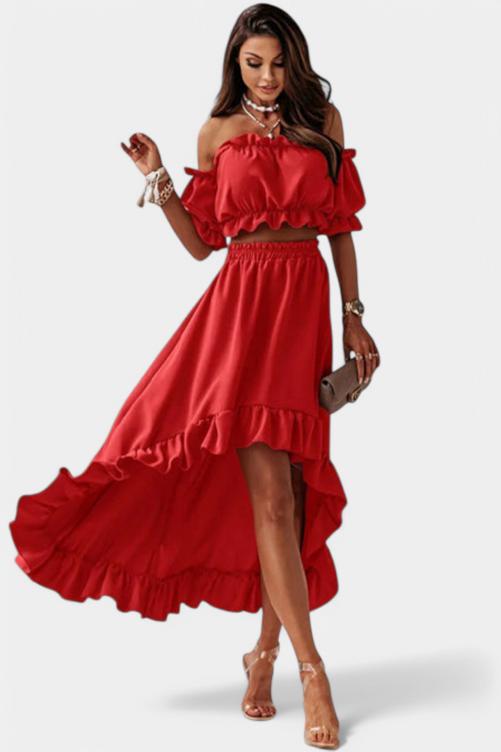 Katja Ensemble de Deux Pièces Off-Shoulder