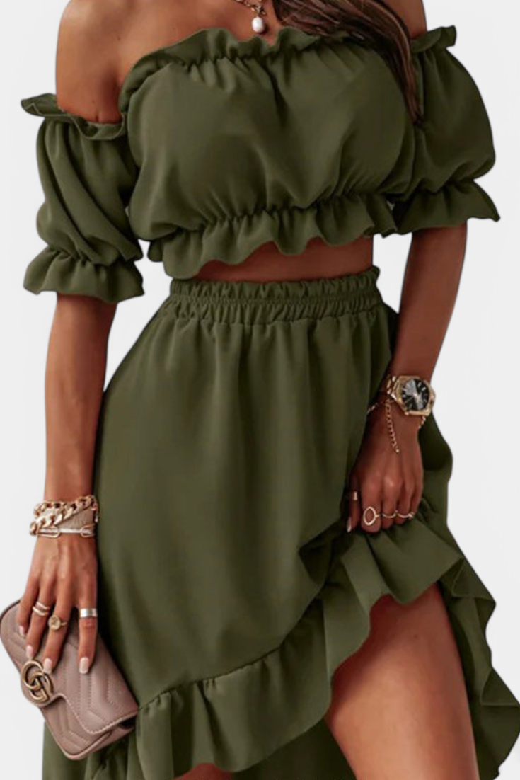 Katja Ensemble de Deux Pièces Off-Shoulder
