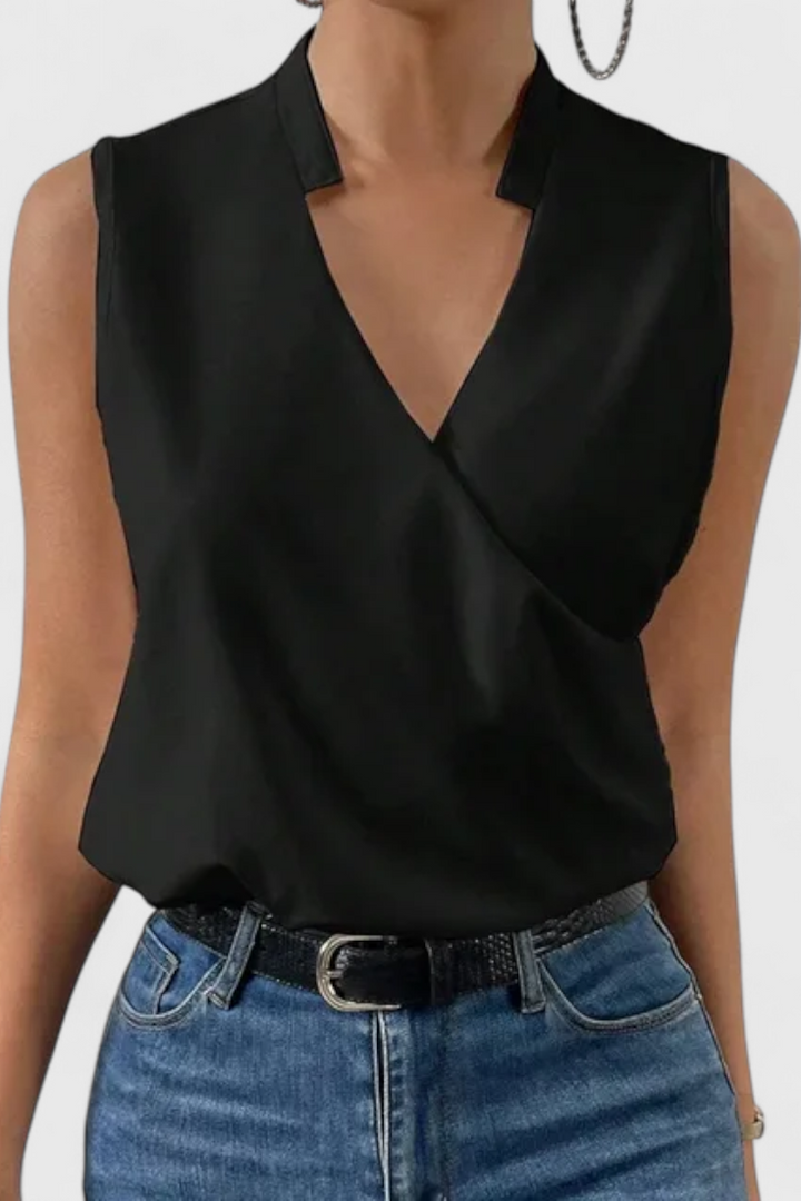 Top d'Été Yariela Doux avec Décolleté en V