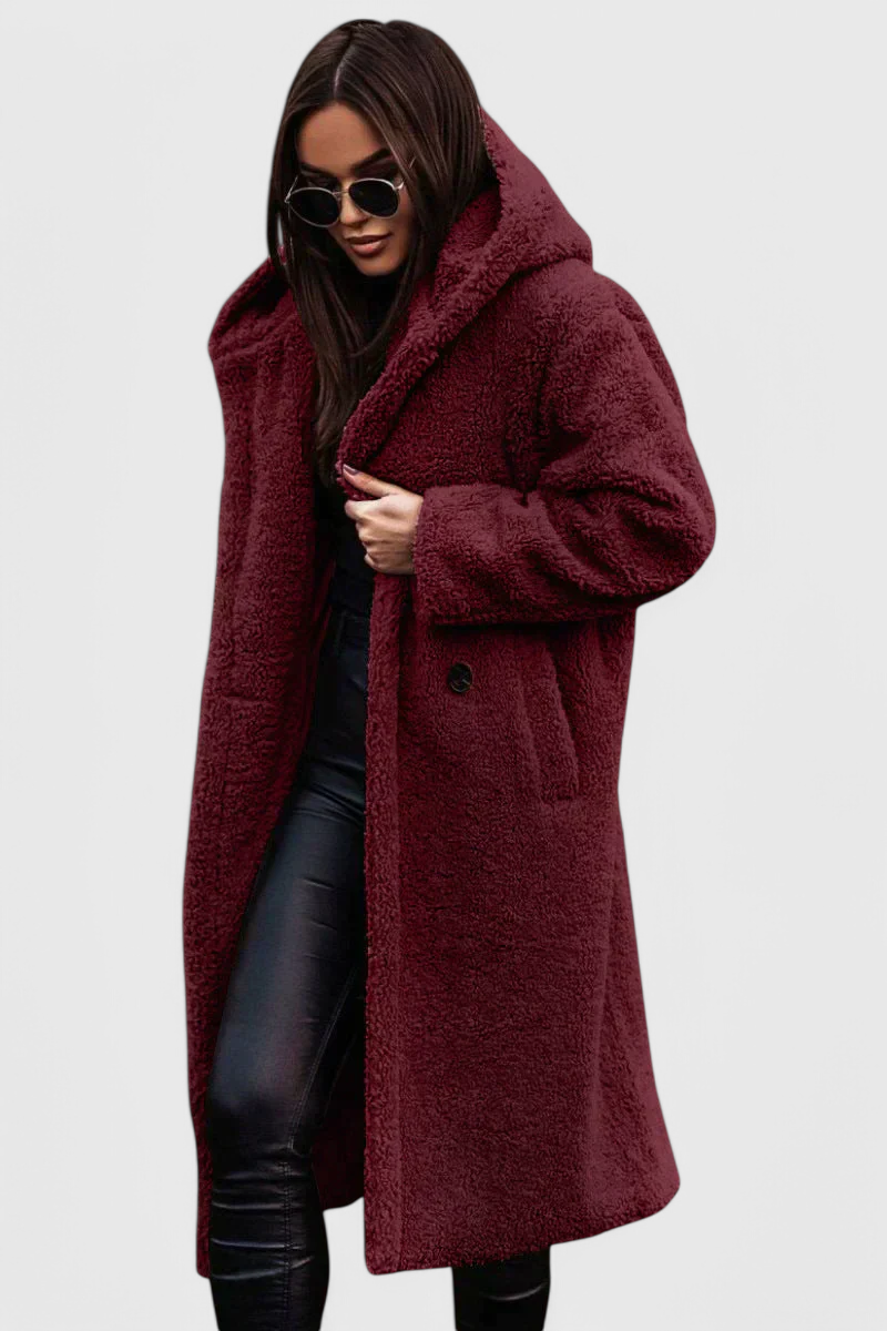 Mila Manteau Long en Peau d'Ours