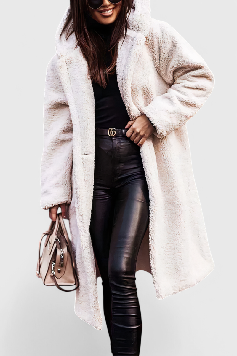 Mila Manteau Long en Peau d'Ours