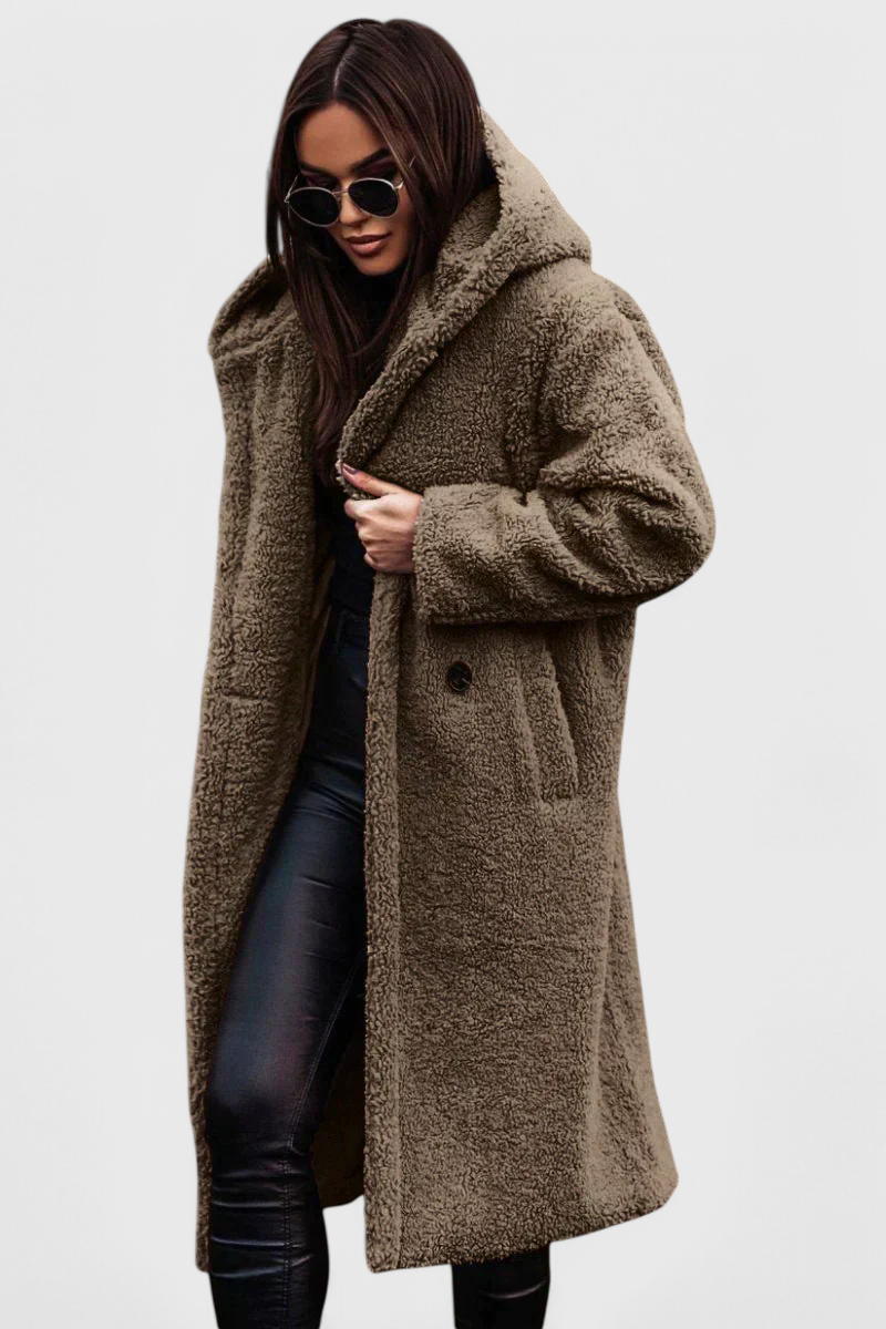 Mila Manteau Long en Peau d'Ours