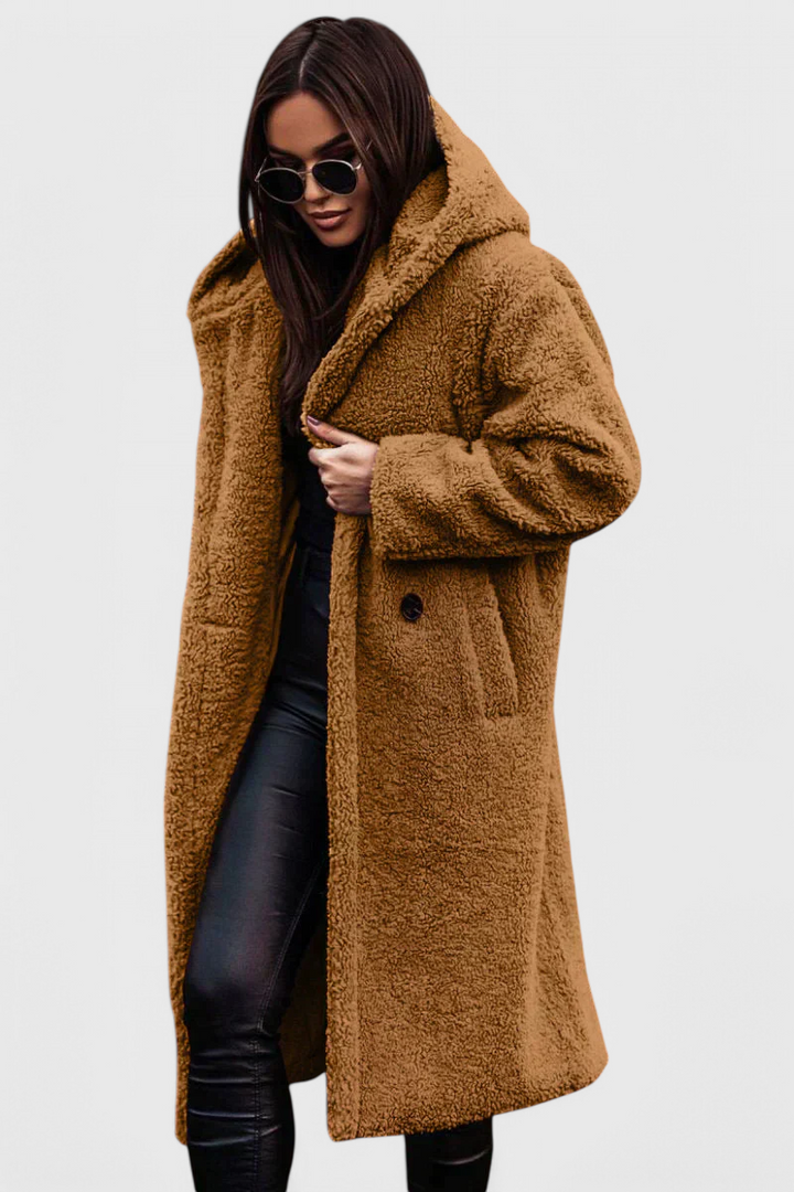 Mila Manteau Long en Peau d'Ours