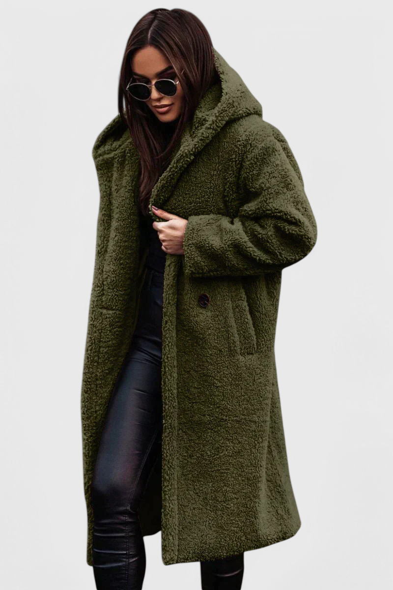 Mila Manteau Long en Peau d'Ours
