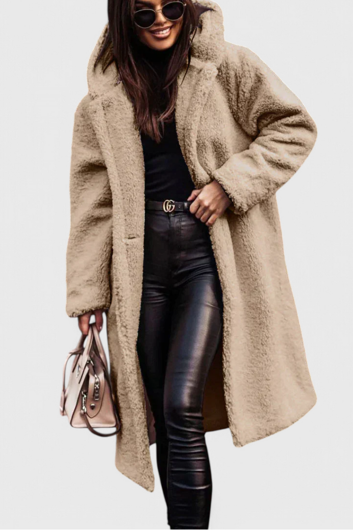 Mila Manteau Long en Peau d'Ours