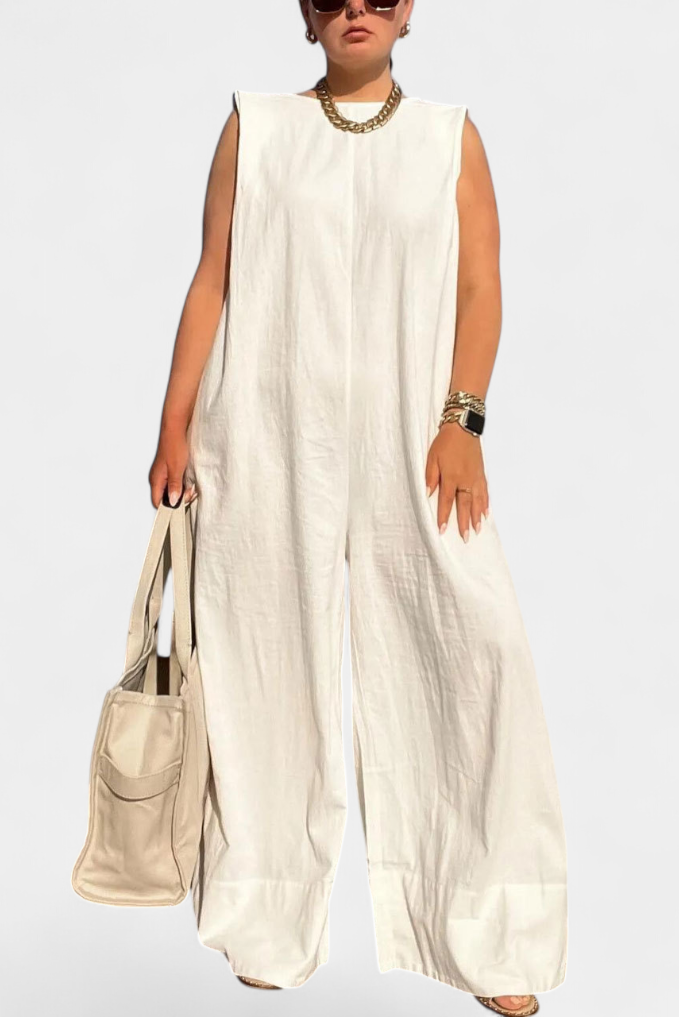 Combinaison Airla Mono Oversize sans Manches de Jambe Large