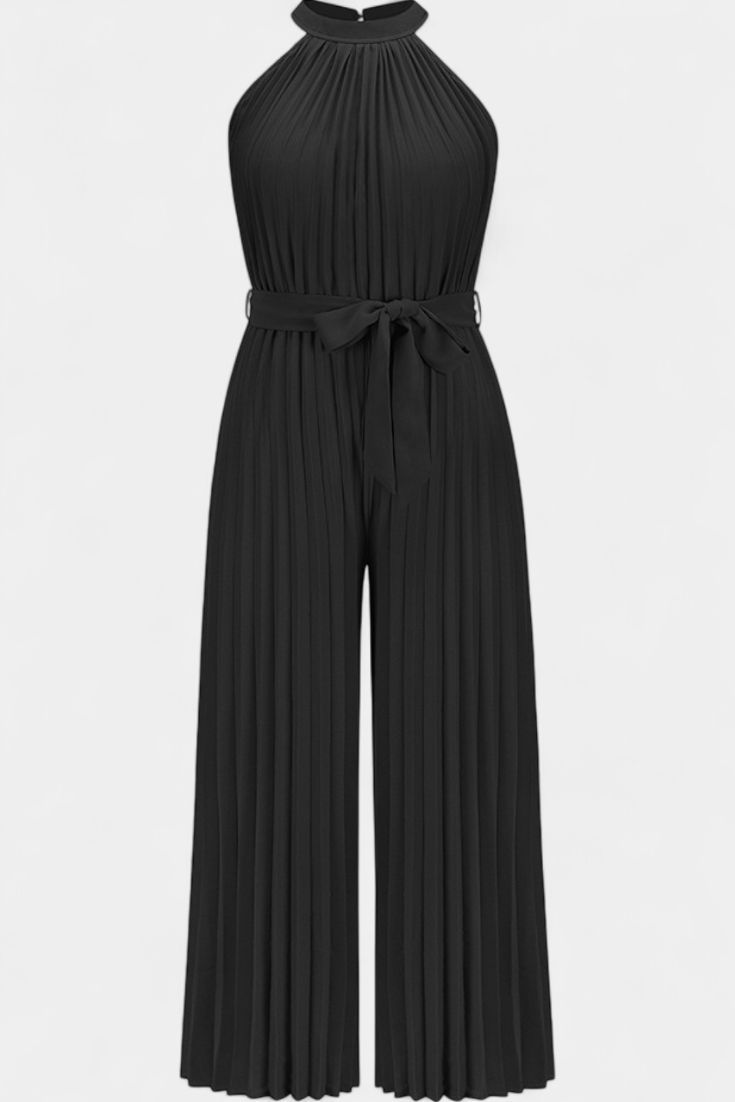 Combinaison Palazzo Plissée Patrizia avec Col Halter