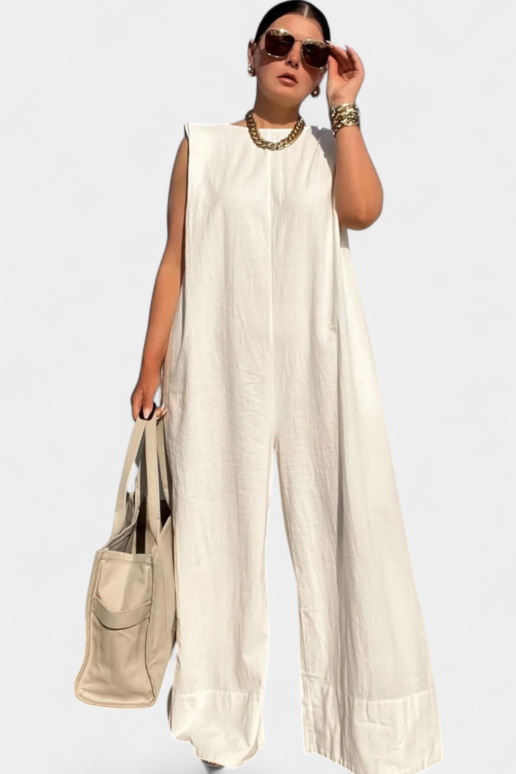 Combinaison Airla Mono Oversize sans Manches de Jambe Large