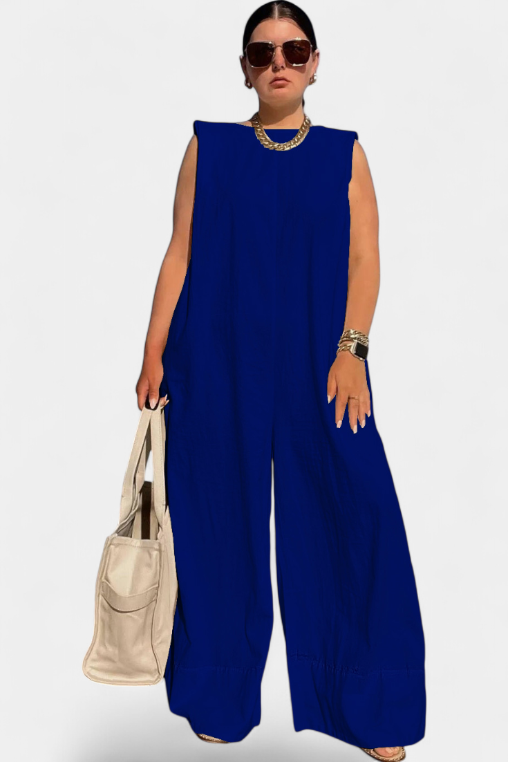 Combinaison Airla Mono Oversize sans Manches de Jambe Large