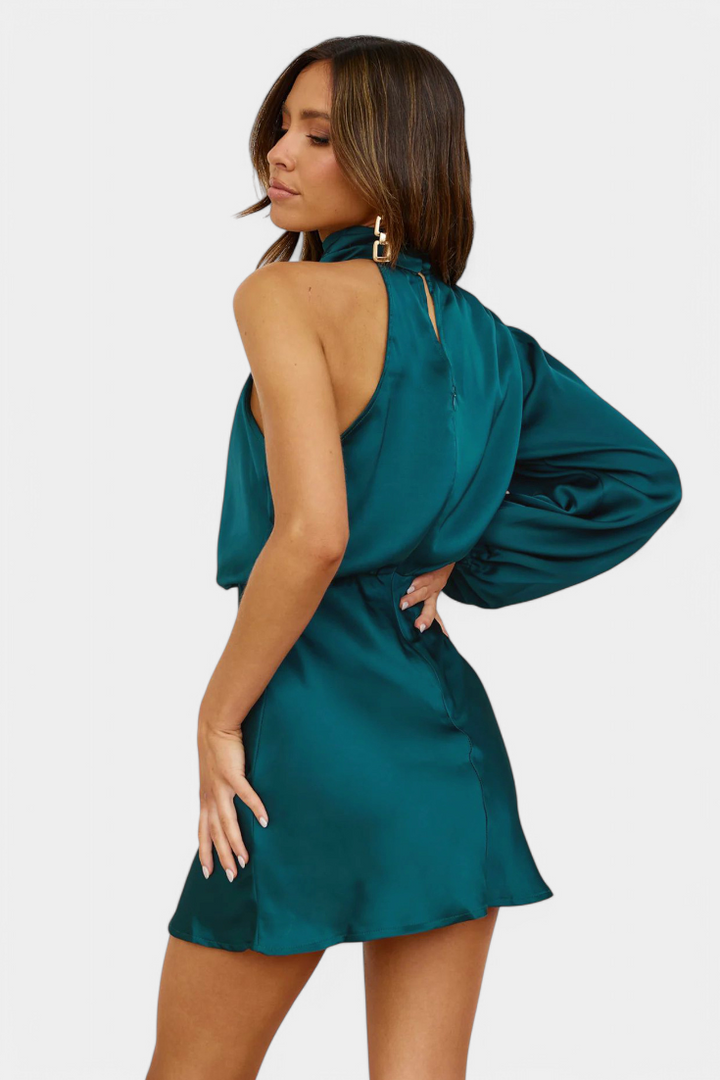 Robe Mini Drapée à Une Épaule Mara